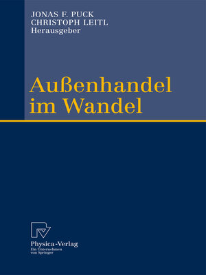 cover image of Außenhandel im Wandel